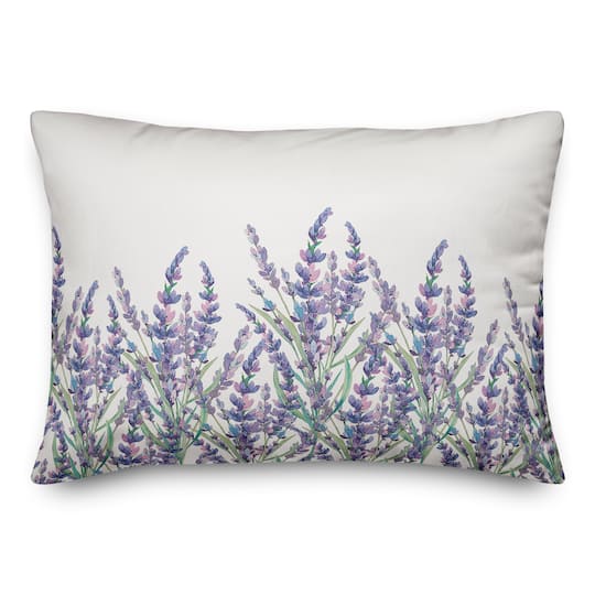 Lavender Field Throw Pillow
